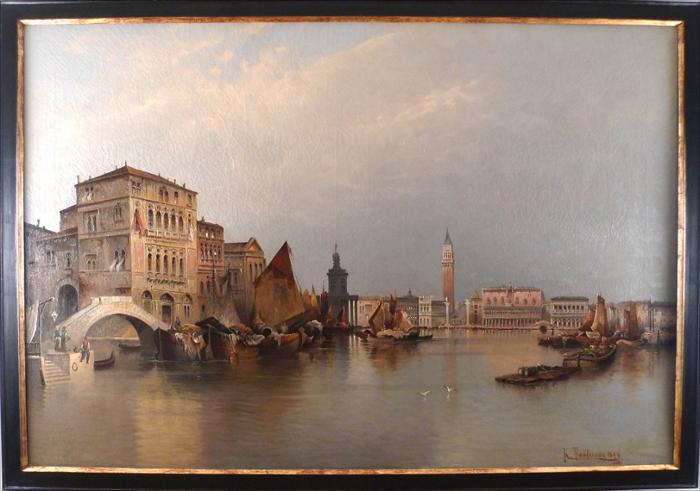 vistas venecianas  Karl Kaufmann,siglo XIX s1894.