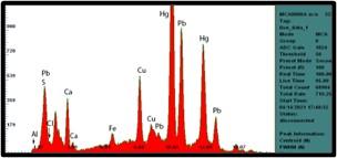 Espectro EDXRF de una pintura del siglo XVI