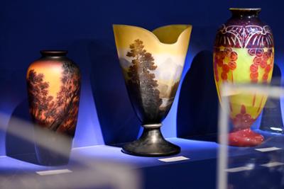 Art glass vase Gallé Feriarte