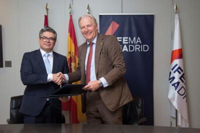 The agreement was signed in Madrid by Gerald Böse, CEO of Koelnmesse, and Daniel Martínez, Executive Vice President of IFEMA MADRID