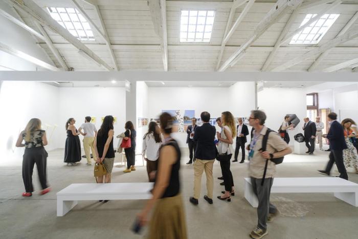 aspecto parcial pabellón feria