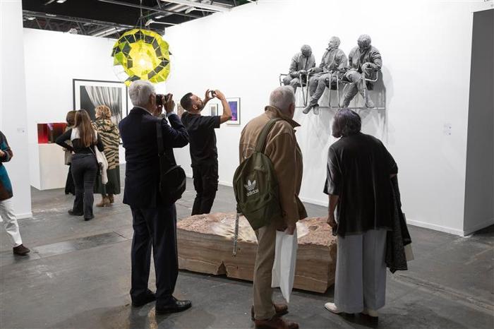 aspecto parcial stand en feria