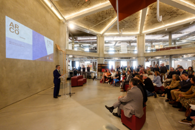 Alcalde de Lisboa en la rueda de prensa de ARCOlisboa