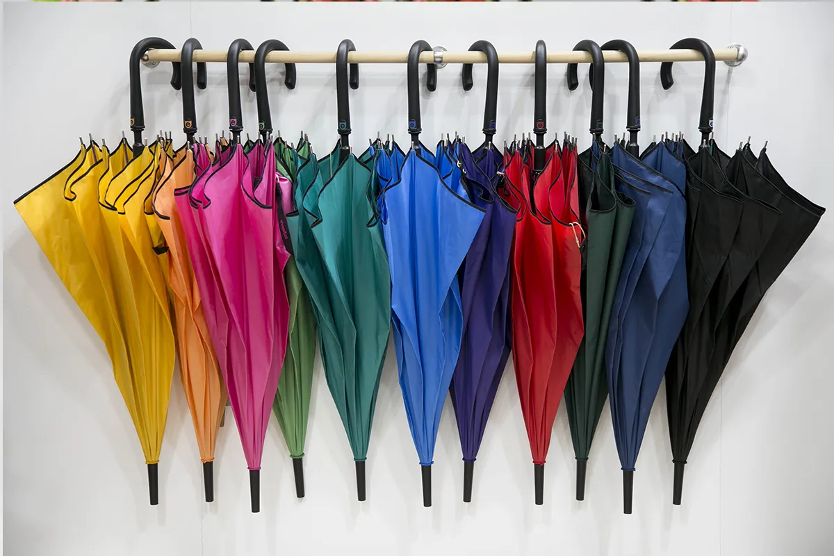 Coloured umbrellas in bisutex