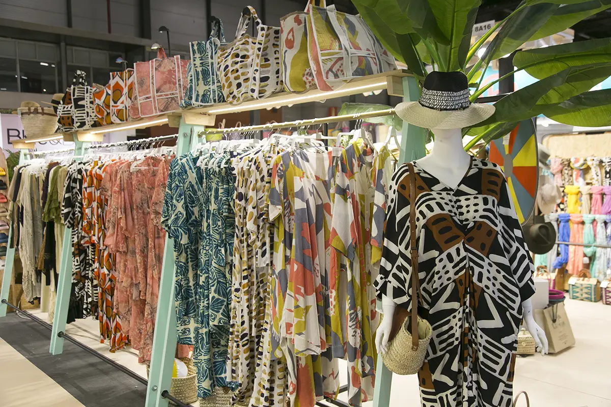 Coloured umbrellas in bisutex