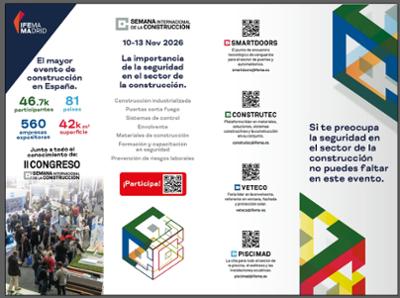 La Semana Internacional de la Construcción estará presente en SICUR 2026