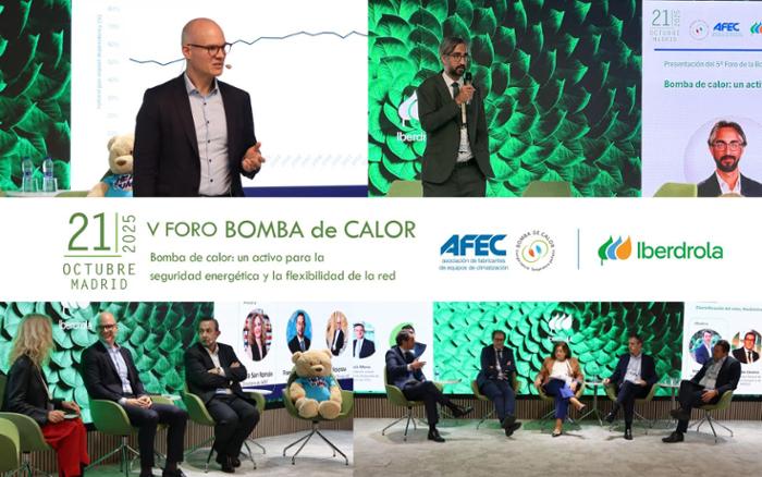 Participantes en las distintas mesas del V Foro de la Bomba de Calor.
