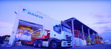 A truck at a Daikin factory