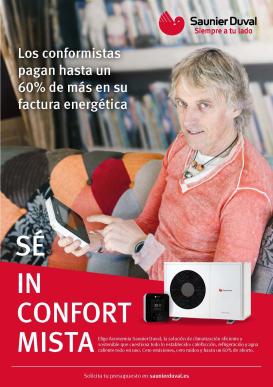 Image of the communication campaign of Saunier Duval, with Jesús Calleja