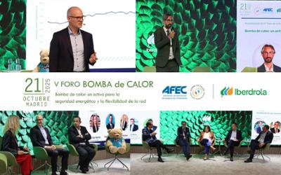 Participantes en las distintas mesas del V Foro de la Bomba de Calor.