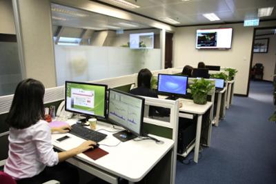 Women workers in an office