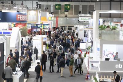 one of the C&R pavilions crowded with visitors
