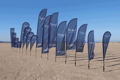 Banderas Garsan lanza la nueva gama de banderolas Mistral de tipo fly-banner