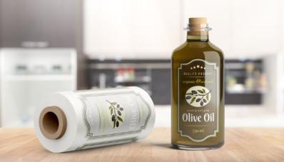 Botella con etiqueta adhesiva de Clickprinting