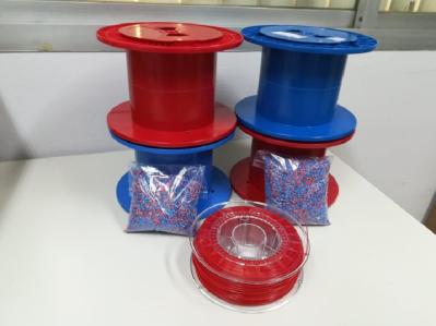 CONVIERTEN BOBINAS DE PLÁSTICO RECICLADAS EN FILAMENTO DE IMPRESIÓN 3D