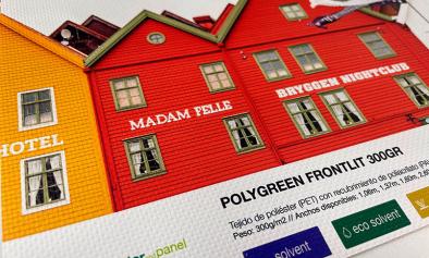 Poster and Panel anuncia la lona sostenible Polygreen Frontlit 300g