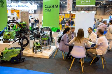 Meeting at a stand of Esclean