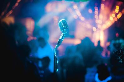 Micrófono en concierto