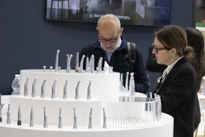 aspecto parcial stand en feria