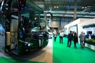 Modern bus at the fair