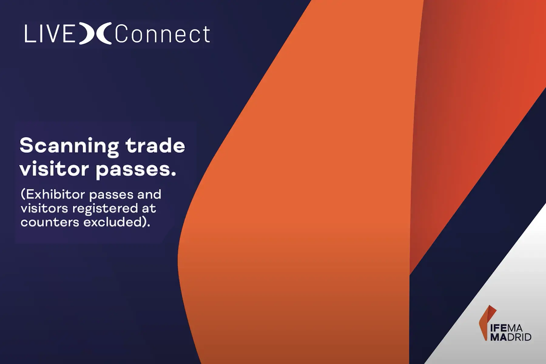 Scanning trade visitor passes Live Connect