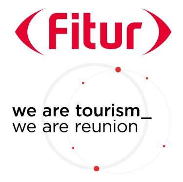 FITUR logo with the claim we are tourism, we are reunion