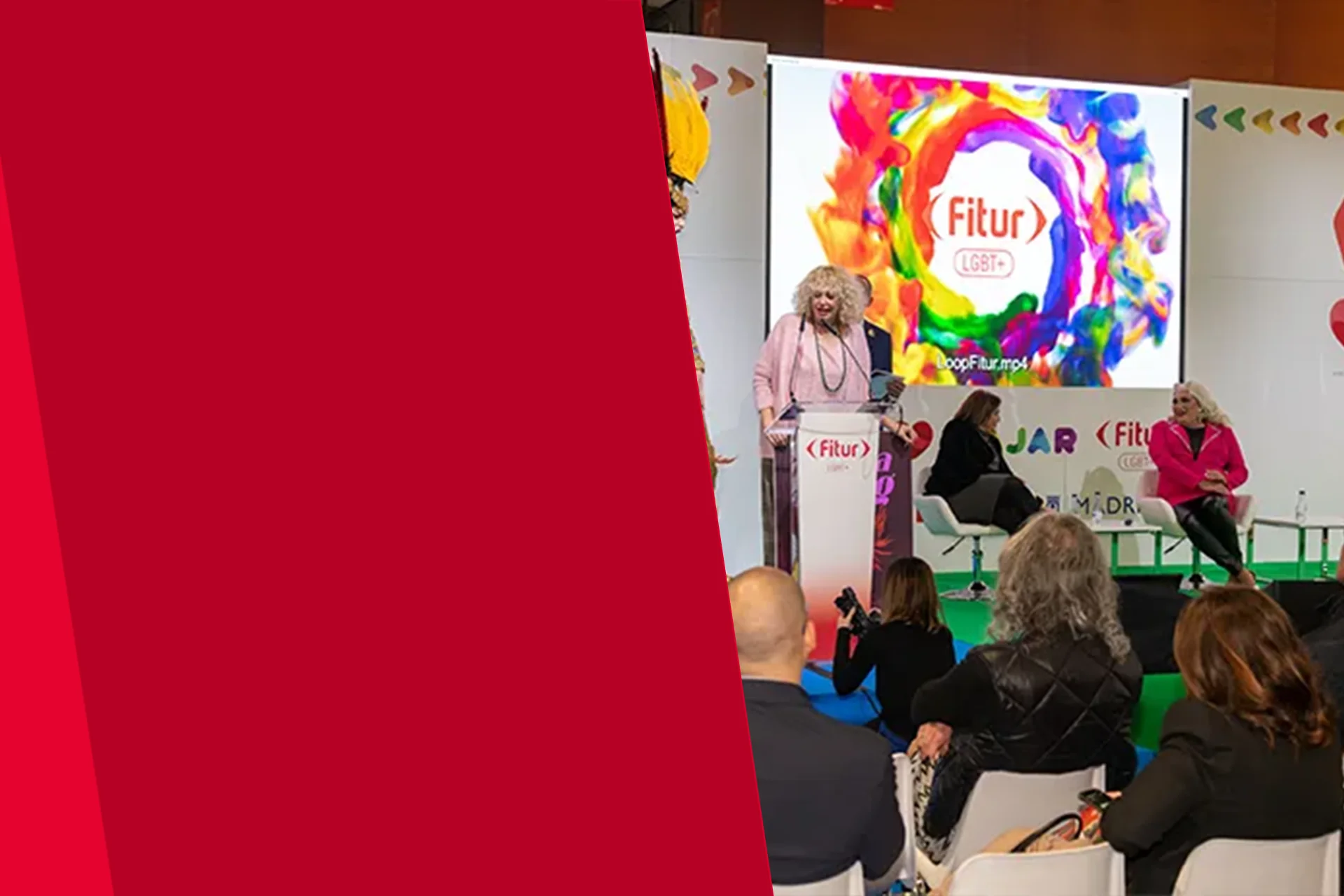 People giving lectures at FITUR LGBT+ 3