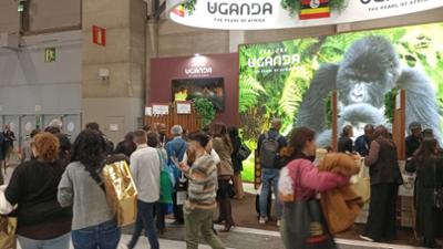 Stand de Uganda en FITUR 2026.