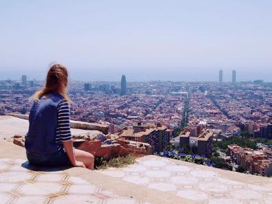 Un turista en Barcelona