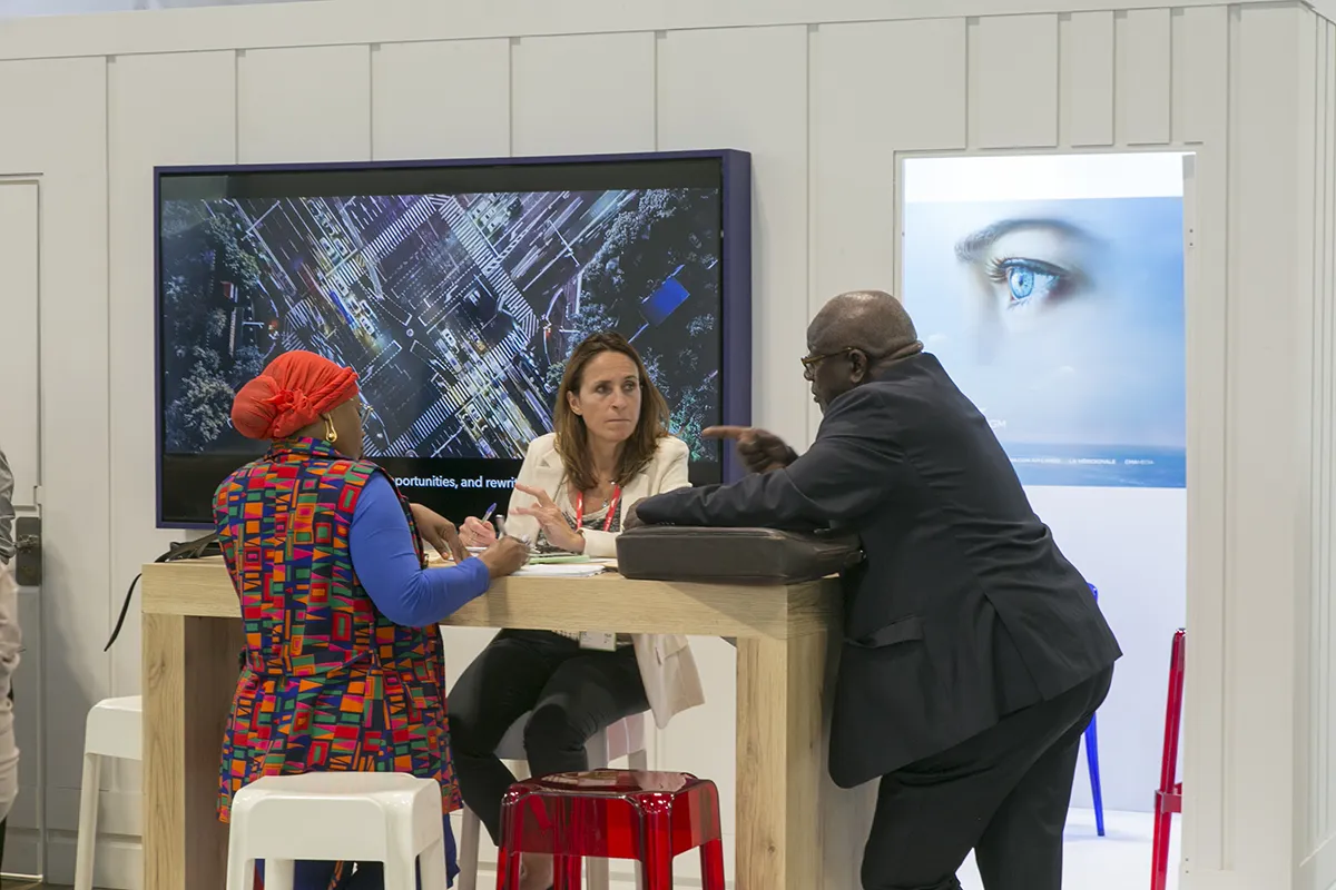 Ilustración de expositores