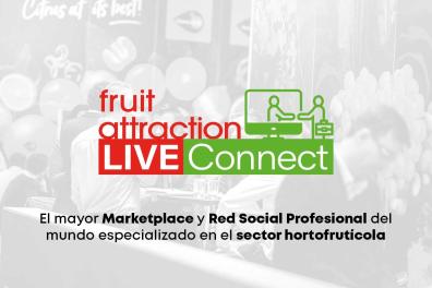 Fruit LiveConnect logo on a picture of the fair
