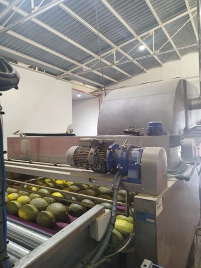 Máquina con melones