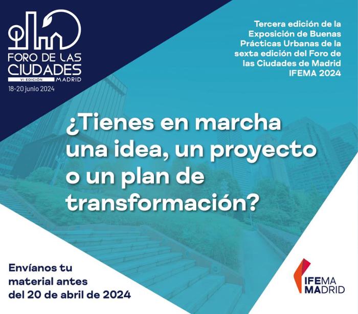 Cartel Buenas Practicas Urbanas Foro Ciudades Madrid 24