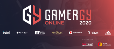 Imagen oficial de GAMERGY con las marcas de las empresas patrocinadoras