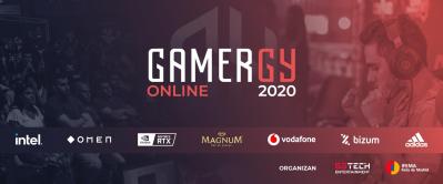 Logotipo de Gamergy con las marcas de los patrocinadores