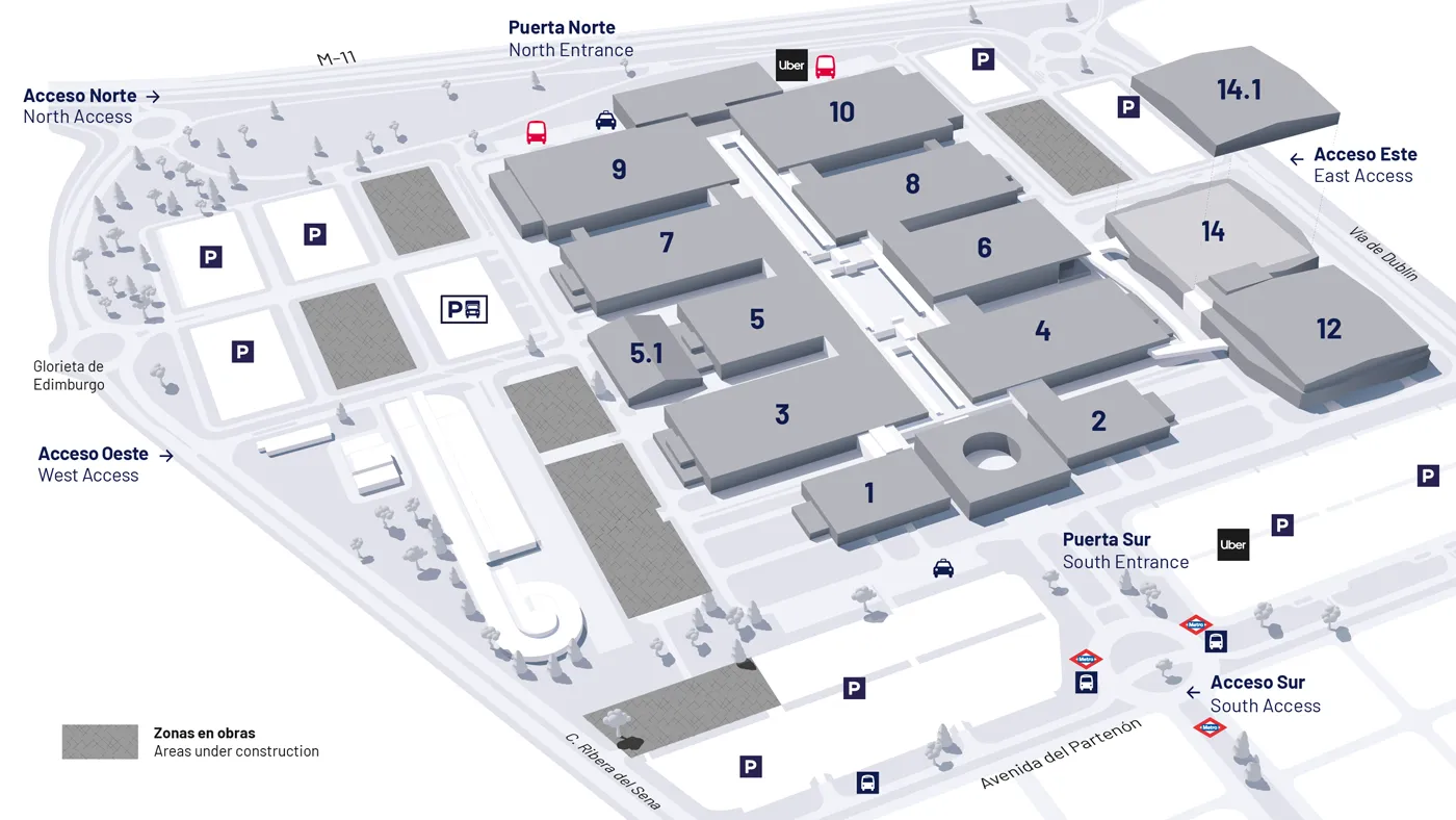 Plano del recinto ferial