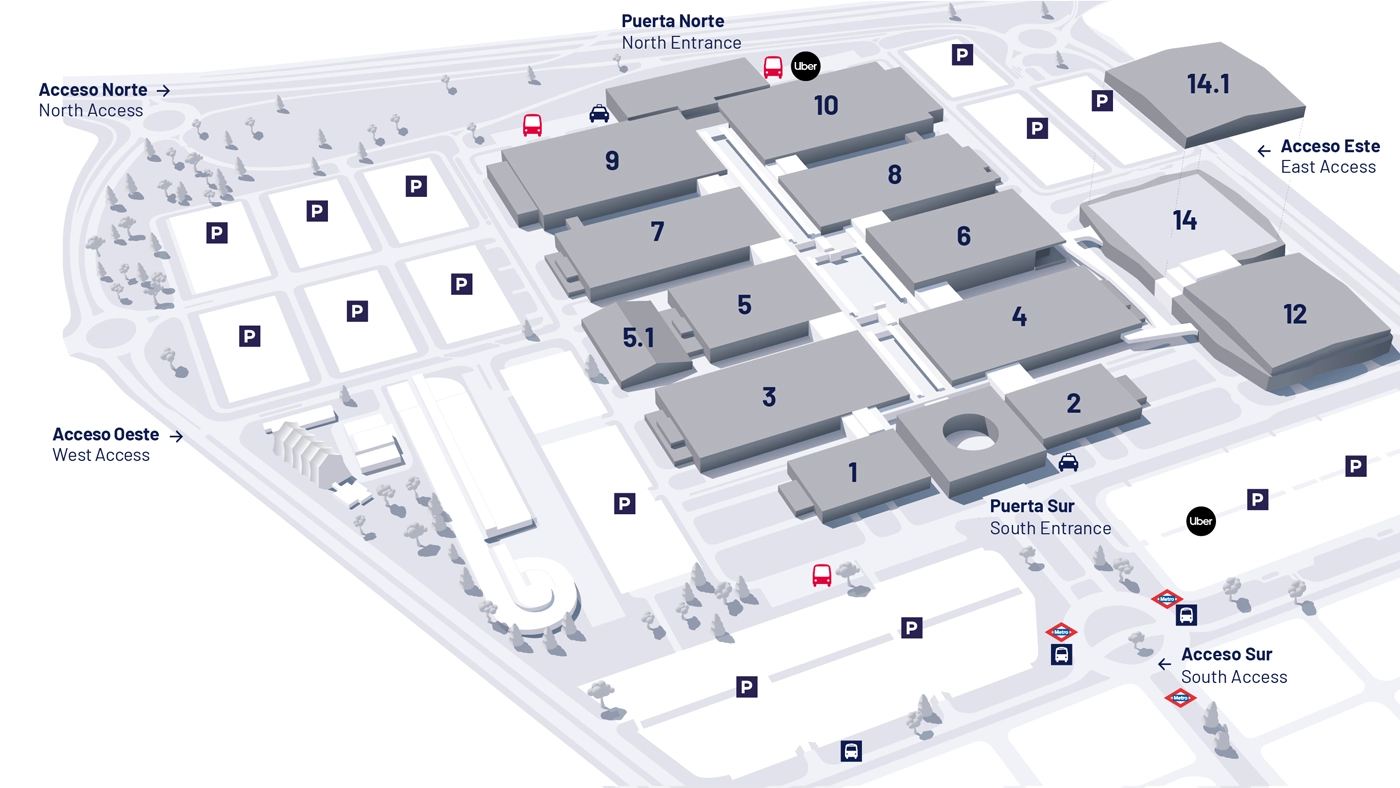 Plano del recinto ferial
