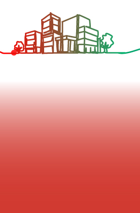 Ilustración de edificios.