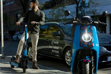 Imagen de los vehículos multimovilidad de Cabify