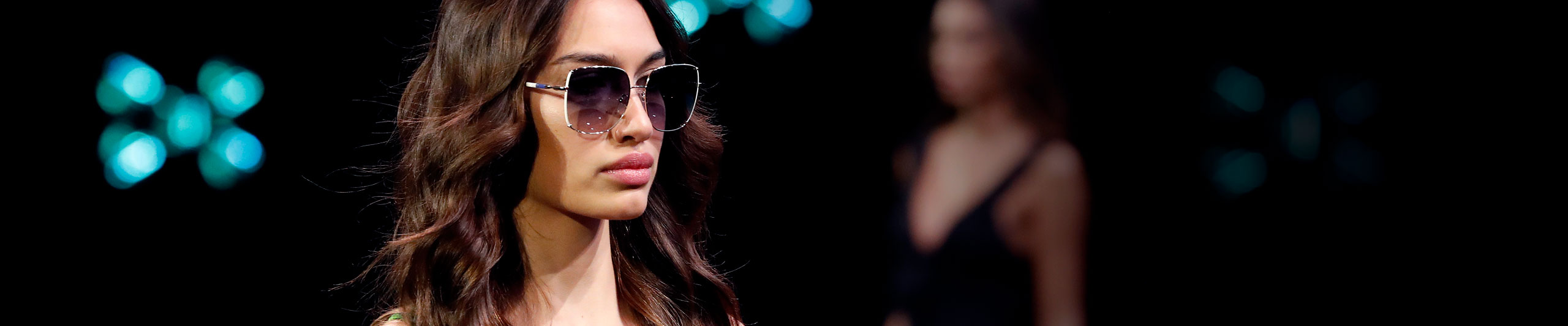 Model on the catwalk