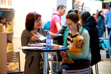 two women chatting