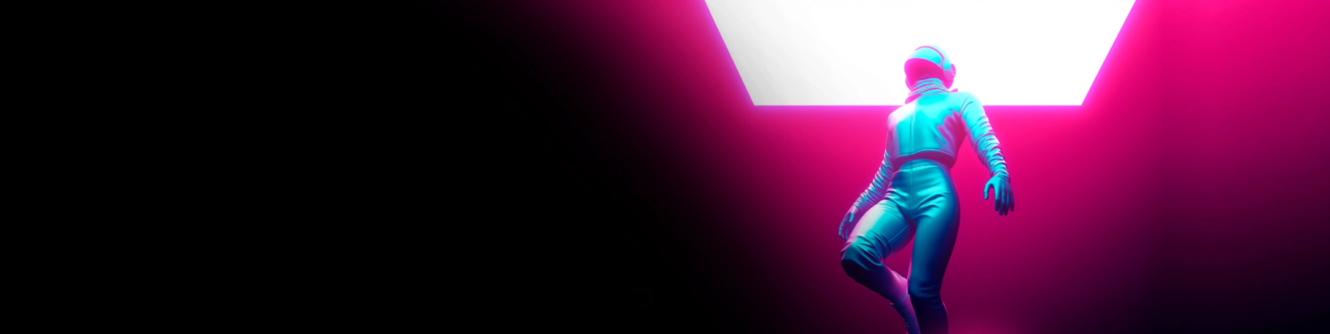 Astronauta en medio del espacio