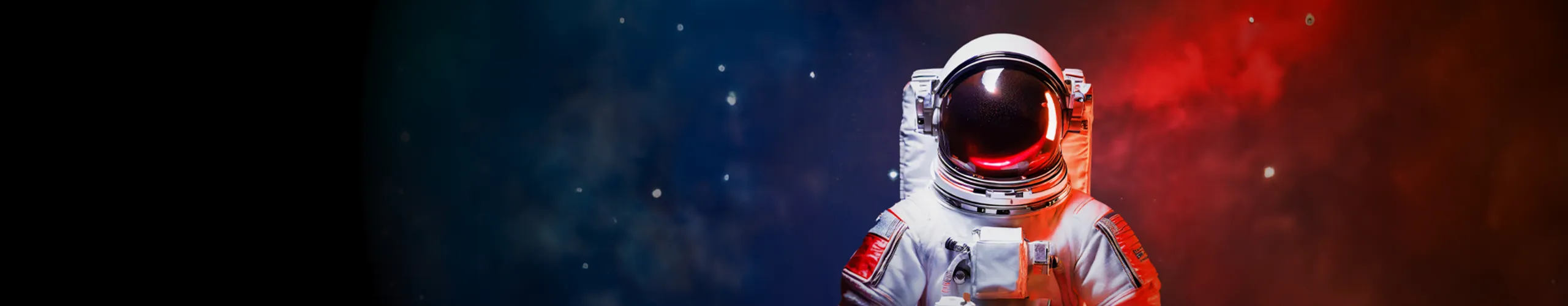 Astronauta en medio del espacio