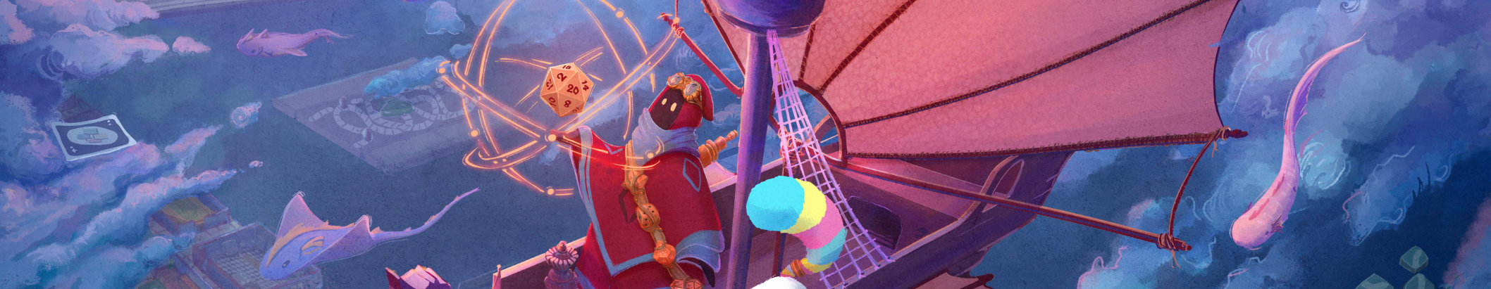 Dibujo de un mago encima de un barco para Interocio