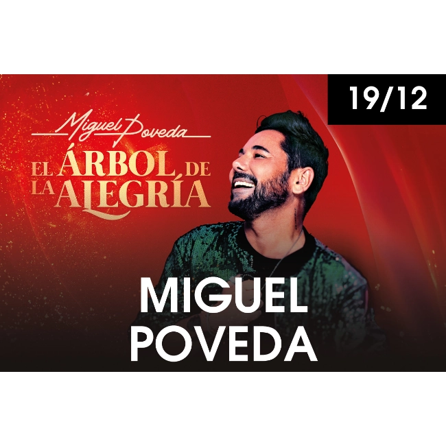 Cartel de Miguel Poveda con un texto de su concierto