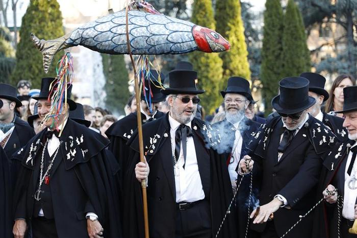 Cortejo del Entierro de la Sardina en Madrid