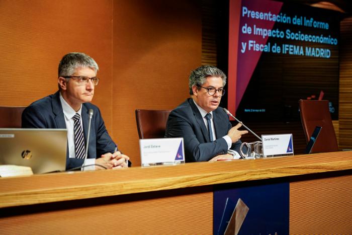 Jordi Esteve y Daniel Martínez durante la presentación.