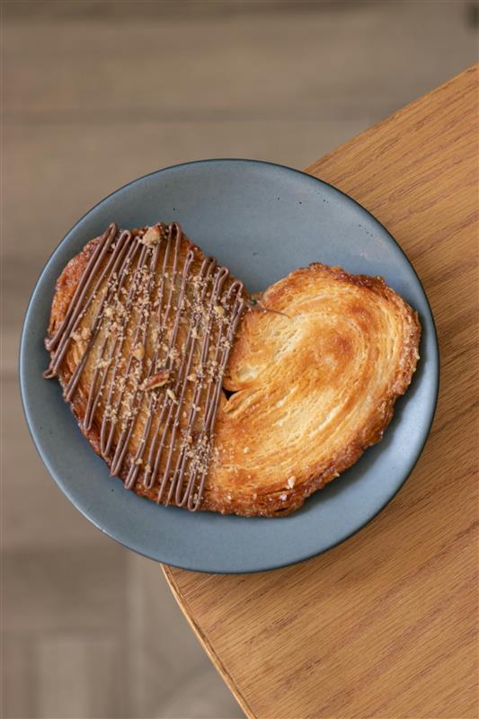 Palmeras de chocolate en pastelería de Madrid