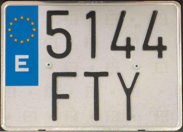 Tipos de matrículas en España