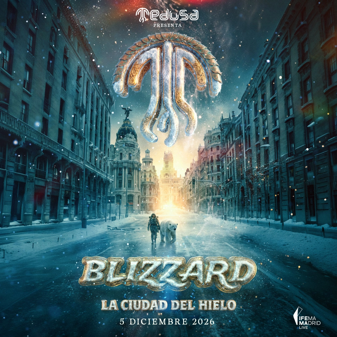 Cartel de cantajuego con los cantantes en el centro rodeados de dibujos